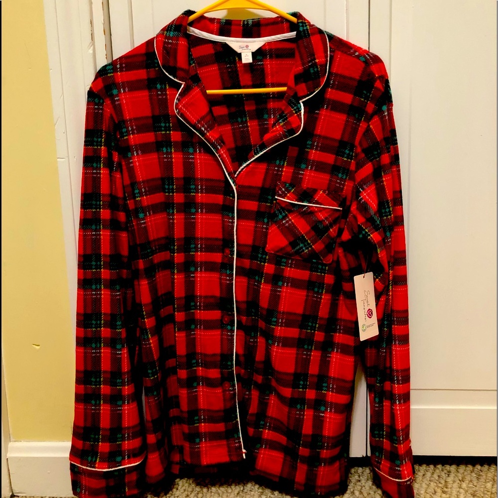 Plaid Pajama Shirt